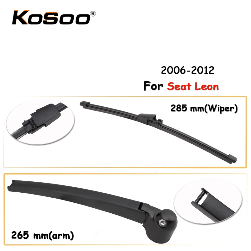 Kosoo Auto Rear Window Windshield Wiper Blades Arm Car Wiper Blade For Seat Leon,285mm 20062012