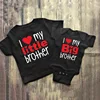 Matching Shirts Sibling Shirts Set of 2 I Love My Big Brother Little Brother Matching Sibling Shirts Baby Shower Gifts 1