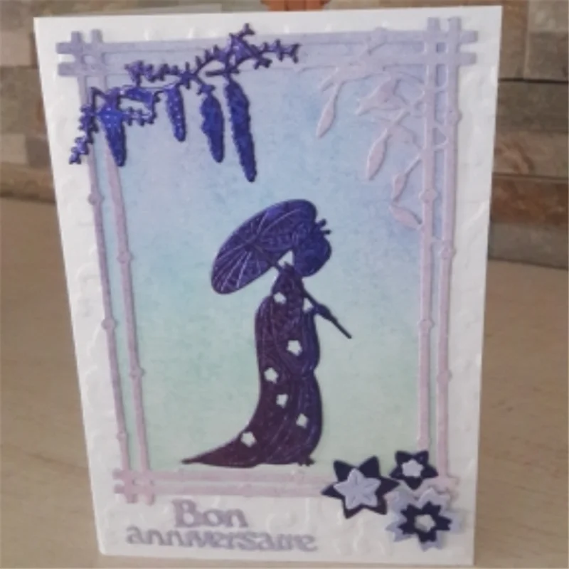 

Kokorosa Japan Dies Japanese Lady Metal Cutting Dies Diecut New 2019 for Card Making Dies In Scrapbooking Stencil Embossing DIY