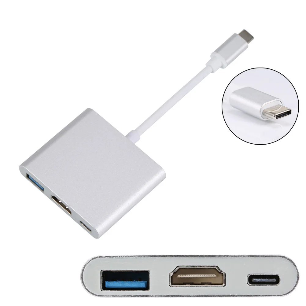 Newly Type C USB 3.1 to HDMI / 3.0 Adapter Charging Port Aluminum Material for Macbook 999 |