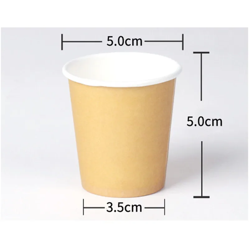 100pcs White Thick Paper Cup Disposable Coffee Cup Mini Tasting Beverage  Water Juice Liqueur Packaging Cups - Disposable Cups - AliExpress