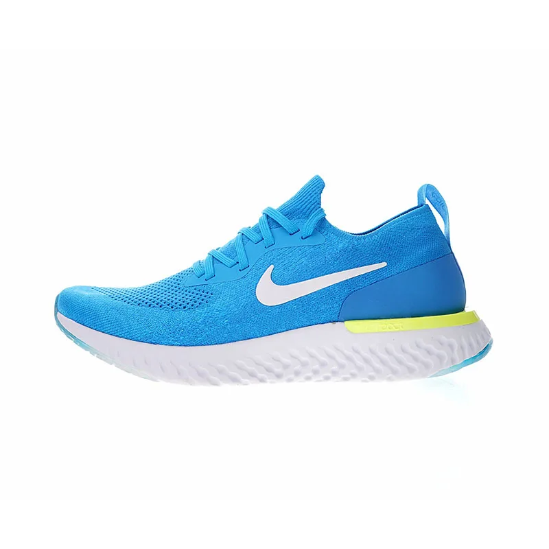 Аутентичные мужские кроссовки от Nike Epic React Flyknit, модные легкие удобные кроссовки для бега, амортизирующие, износостойкие, противоскользящие, AQ0067