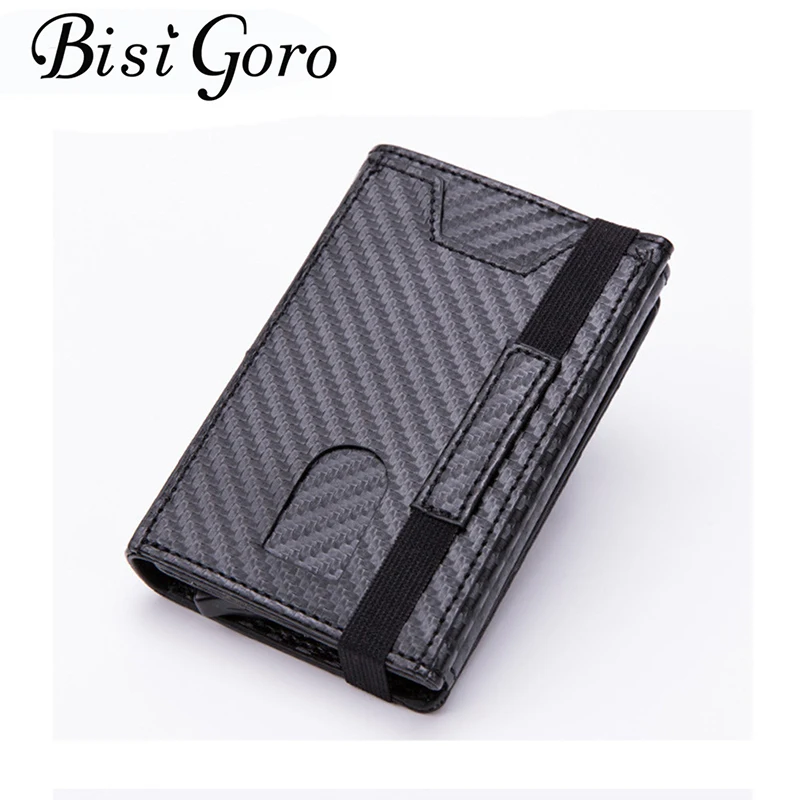 BISI GORO защитный бумажник из искусственной кожи многофункциональный мужской клатч