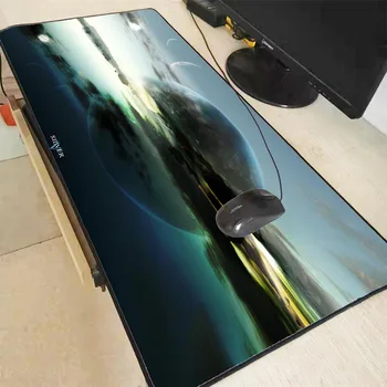 

ZSUXTC Gaming Computer Mouse Pad Large Planet Rise Mat Big Desk Non-Slip Rubber Base pad for PC Laptop