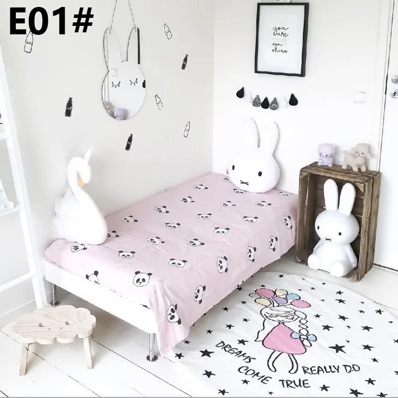 E09# INS Hot Selling Pure Cotton Baby Crawling Mat Europe And America Kids' Play Mat CHILDREN'S Room Decoration