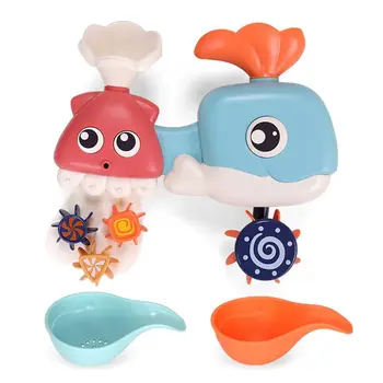 

Summer Baby Bath Toy Cute Spray Waterwheel Kids Swimming Bathroom Bathing Shower Play Children Water Fun Game Gift