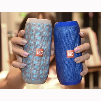 

Portable Waterproof Wireless Bluetooth Speaker TG117 Outdoor Cloth Bluetooth Speaker Subwoofer Dual Diaphragm High Sound Quality