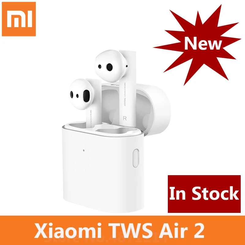 Xiaomi Airdots Pro 2 xiaomi air 2 TWS bluetooth-гарнитура 2 mi True беспроводные наушники 2 LHDC Tap control двойной микрофон ENC - Цвет: Белый