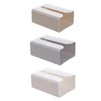 

OOTDTY Self Adhesive Tissue Box Napkin Holder Wall Mounted Garbage Bag Dispenser Rack Tissue Box Cover Car Tissue Holder