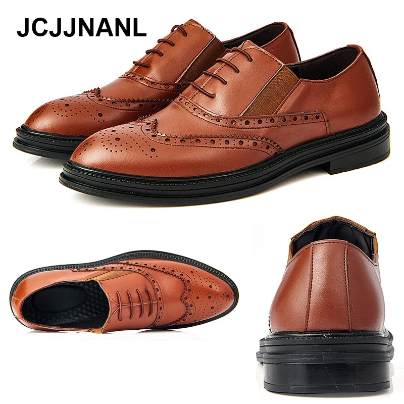 

New Men Tassel Loafers PU Leather Formal Shoes Elegant Dress Shoe Simple Slip On Man Casual Footwear Large Size