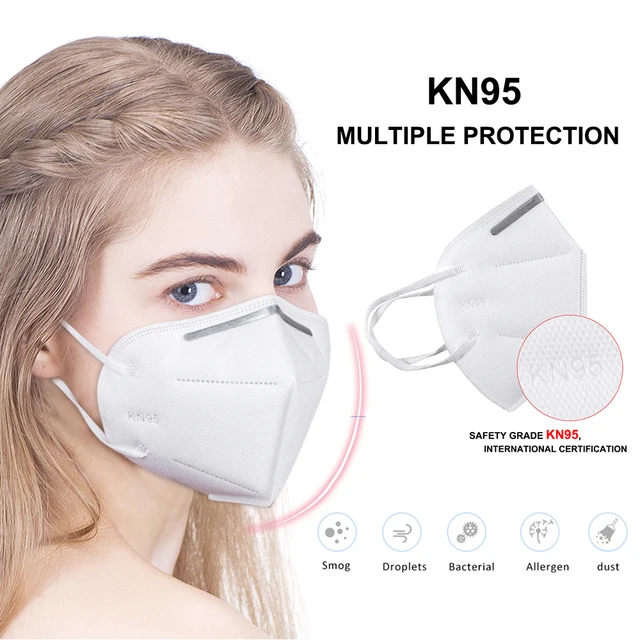 US $5.12  US stock 10PCS KN95 Mask Antivirus Flu Anti Infection KN95 Mouth Masks PM2.5 Protective Safety Face