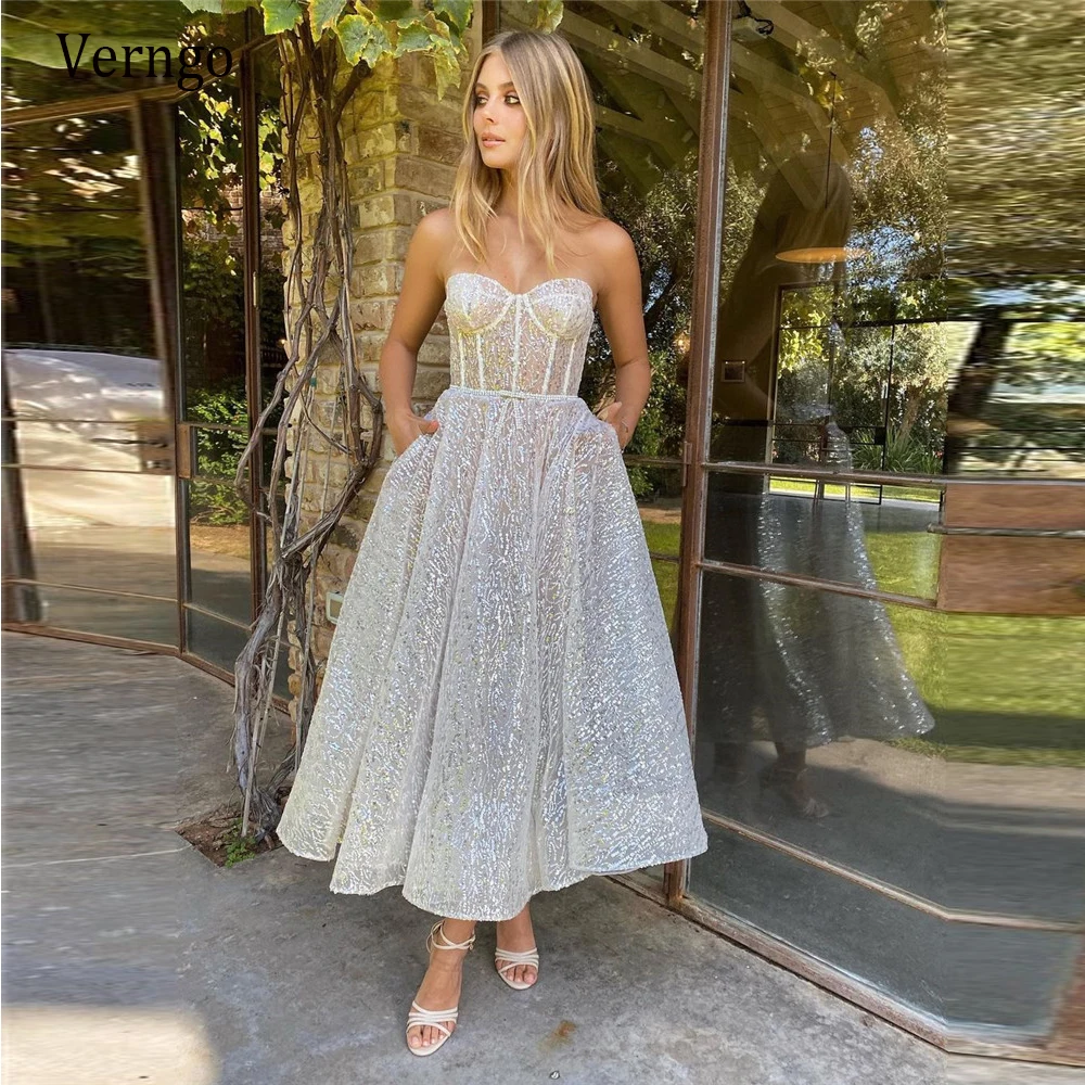 Prom Gowns Shimmer Formal Dress 
