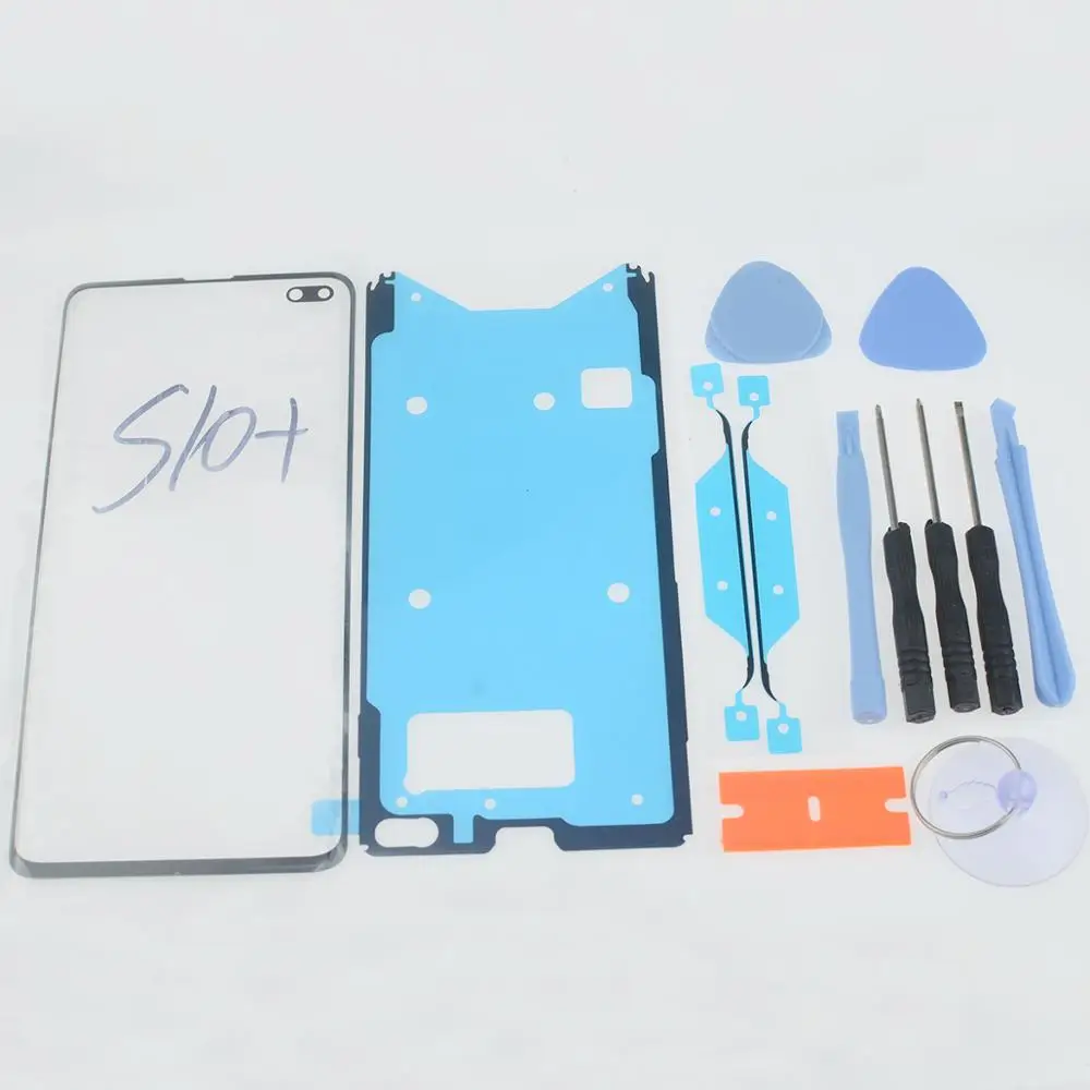 Комплекты для ремонта переднего экрана Samsung Galaxy S10 5G Plus + S10E ЖК сенсорный Внешний
