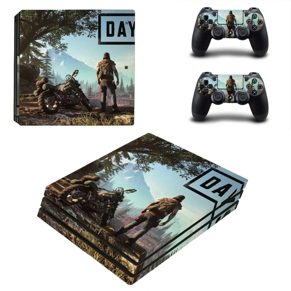 Игра Days Gone PS4 Pro наклейка Play station 4 кожа наклейки для playstation 4 PS4 Pro консоль и контроллер Скины Виниловые - Цвет: Темно-синий
