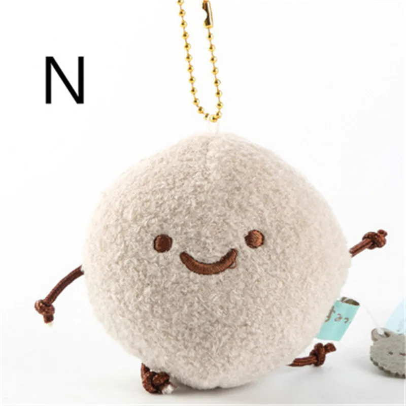 Sumikko гураши со съемной накидкой плюшевые игрушки Peluche мягкие куклы игрушки Детский подарок Juguetes брелок орнамент ключ кулон - Цвет: N