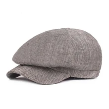 Остроконечная кепка Повседневная УФ-защита хлопок лен плоский sboy шляпа для вождения наружные головные уборы