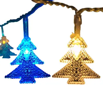 

10 LEDs Christmas Tree String Light Battery Power for Home Porch Garden