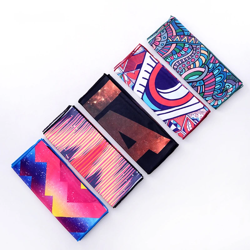 DIY Cool Sport Towel for Running Gym, Sweat Absorbing, Wiping Print, Quick Dry, Ice Cold, Polypropylene Fiber, Customized