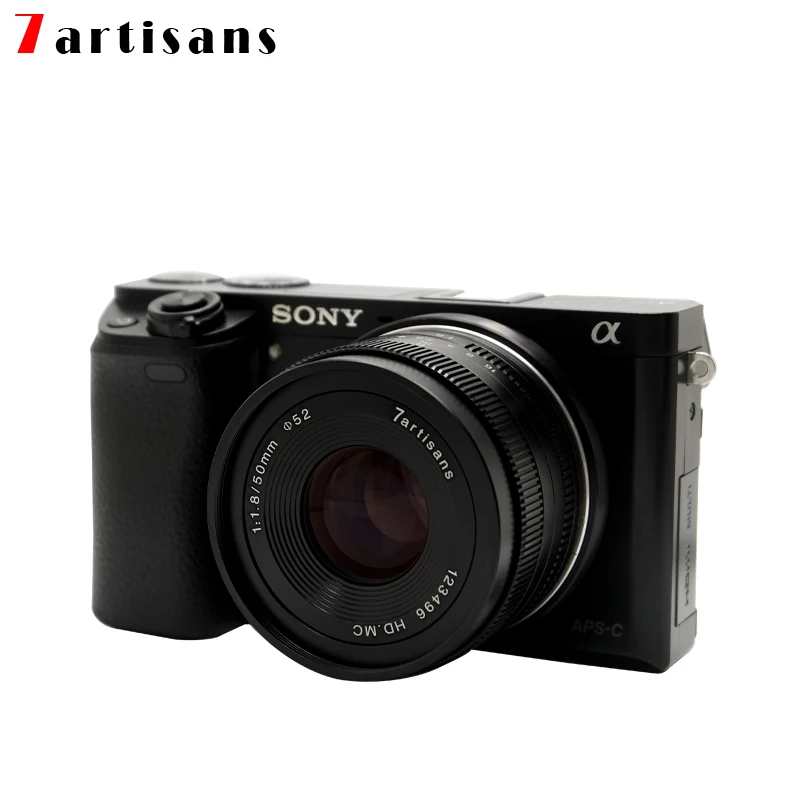 7artisans 50 мм F1.8 ручной объектив для камеры Canon EOS M A7 A7II A7R Sony E Mount Fuji FX Macro MFT/ M4/3