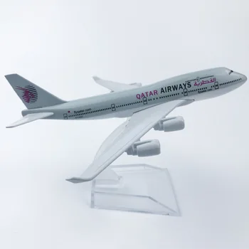 

Alloy Aircraft Model Qatar 747 Aviation Aircraft Model 16CM Aircraft Model Children's Toy Aircraft Model