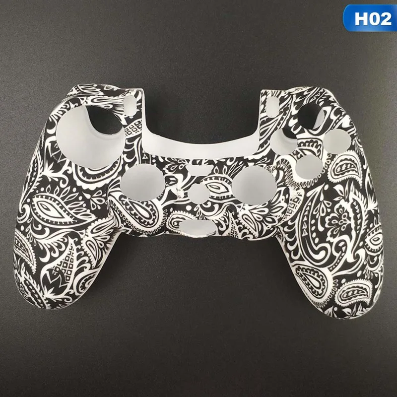 16 цветов Противоскользящий силиконовый защитный чехол для sony playstation 4 PS4 DS4 Pro тонкий контроллер защитная накладка крышки - Цвет: CEA5964H02