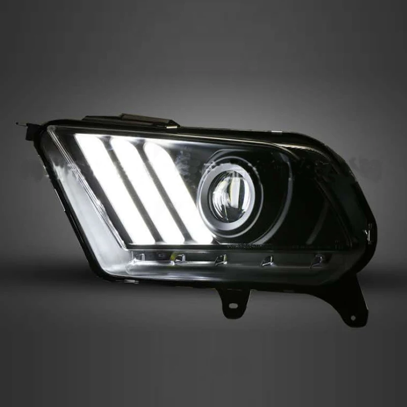 Автомобильный Стайлинг для Ford фары- DRL Объектив двойной луч для Mustang светодиодный фонарь HID Xenon bi xenon объектив авто аксессуары