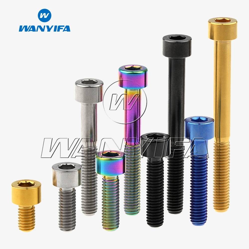 Титановый болт Wanyifa M5 x 10 12 16 18 20 25 30 35 40 45 50 55 60 мм шестигранный ключ винт с