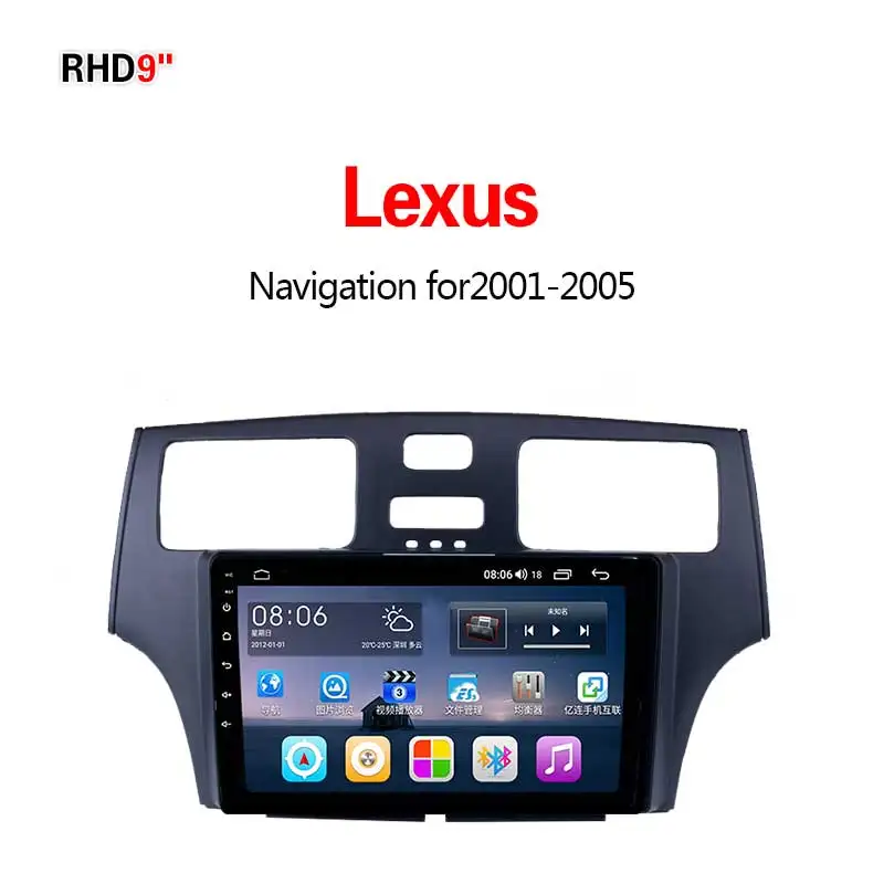 Lionet gps навигация для автомобиля Lexus ES300 2001-2005 9 дюймов RL2001X - Размер экрана, дюймов: 4G8core64G