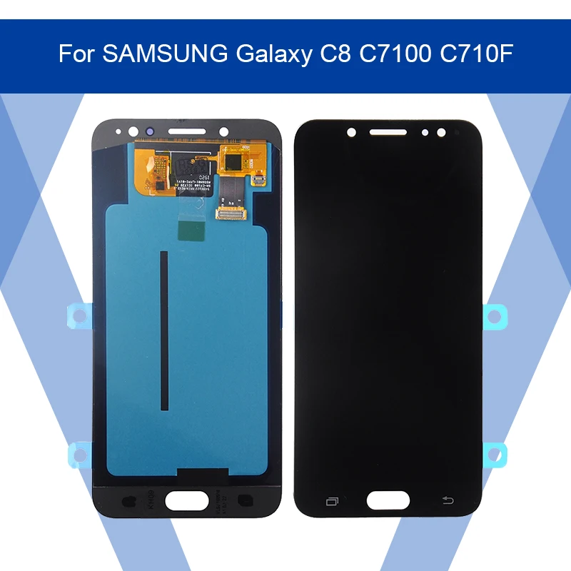 ЖК-дисплей AMOLED с сенсорной панелью и дигитайзером в сборе для SAMSUNG Galaxy C8 C7100 C710F