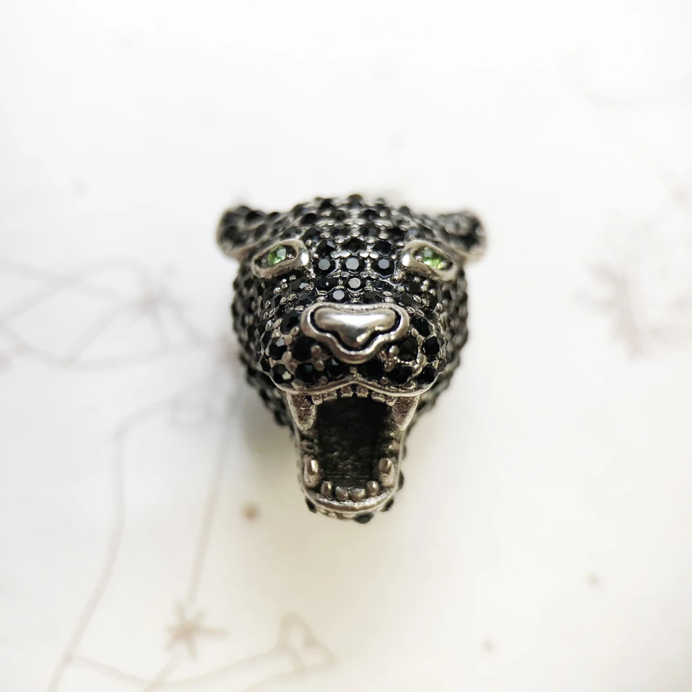Beads Leopard Panther,2019 New 925 Sterling Silver & CZ Pave Beads Fit Bracelet Europe Jewelry Rebel Street Gift For Women & Men - Image 5