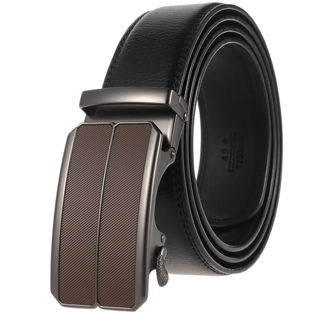 military web belt Fashion Mens Belts Genuine Leather High Quality Alloy Buckle Automatic Trouser Straps 35MM Width Brown Ratchet Male Belt Black ranger belt Belts