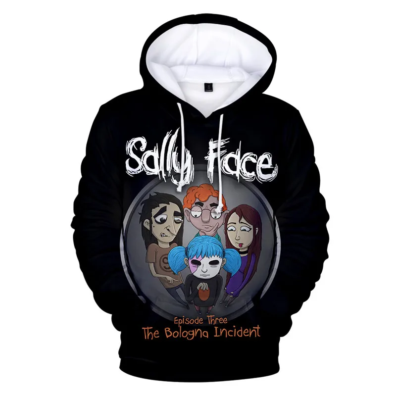 Sally Face 3d Принт толстовки Модные мужские Harajuku забавные толстовки уличная хип хоп качество размера плюс Осенняя зимняя одежда - Цвет: as shown the picture
