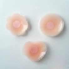 1 пара силиконовый невидимый сексуальный круглый многократного использования в форме накладная грудь самостоятельно липкие накладки на соски пуховые наклейки платье груди пасты