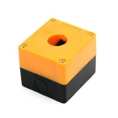 

25mm Dia Button Hole Orange Plastic Single Switch Control Station Shell