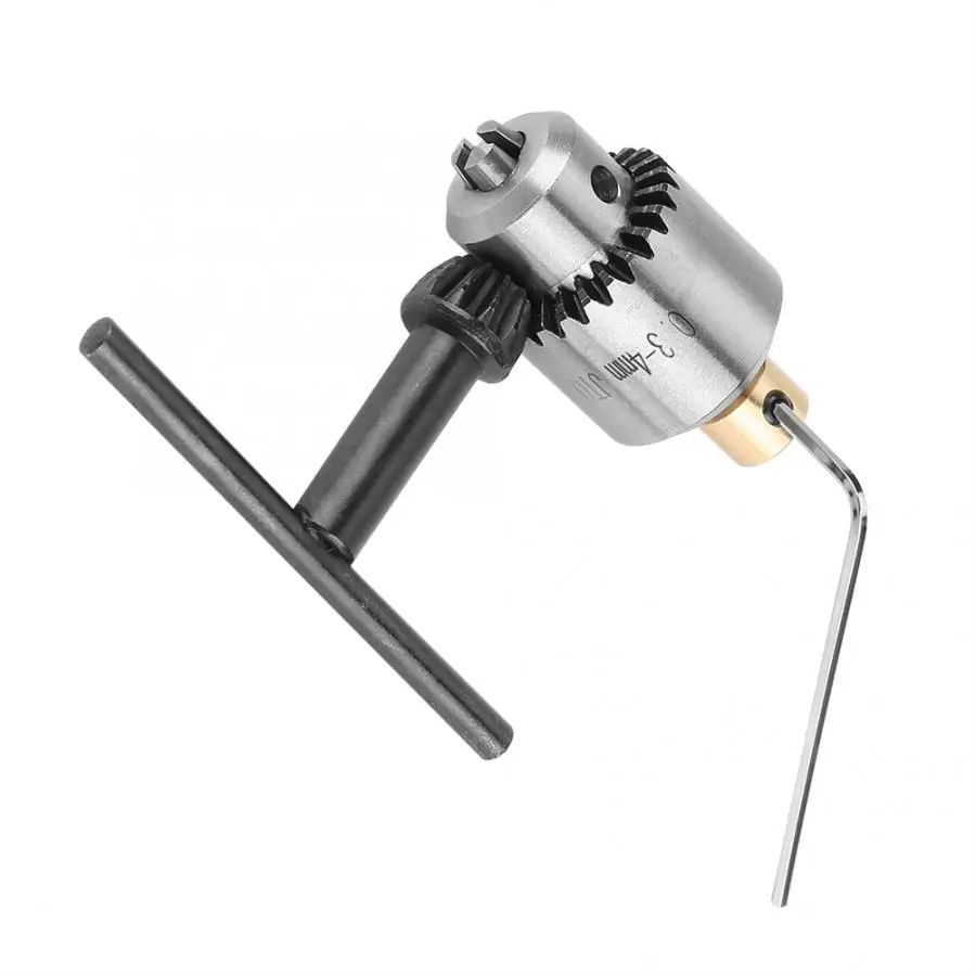 Зажимной мини-патрон Micro 0,3-4 мм JTO крепление шпиля сверлильный патрон и гаечный ключ с зажимом ключ для токарного станка электрическая дрель