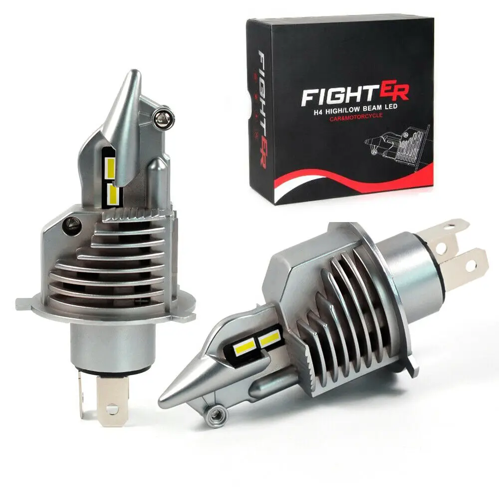 MINI FIGHTER H4 P43T 9003 HB2 светодиодный Phare 1: 1 оригинальные ампулы TAILLE Lampes Avant Faisceaux Haut / Bas