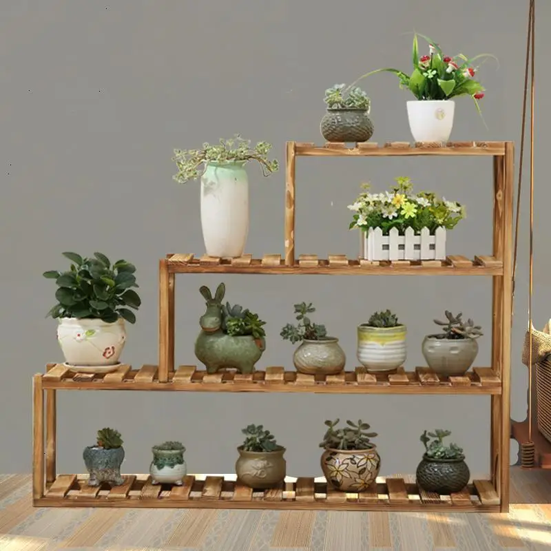 Деревянные полки для строительных лесов Porta Piante крытый стол Estanteria Jardin полка