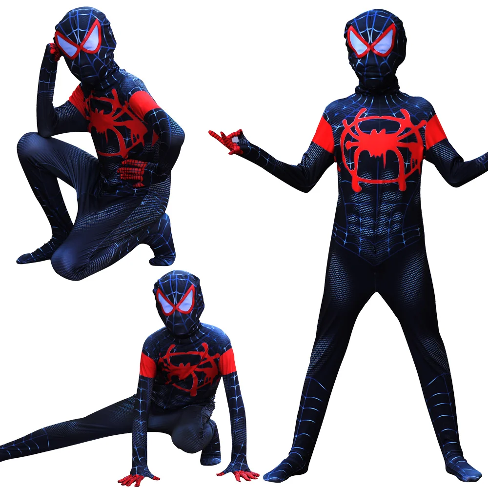 Online Nuevo disfraz de Halloween para niños Spiderman versos spider Miles moral juego de rol disfraz zentai Spiderman