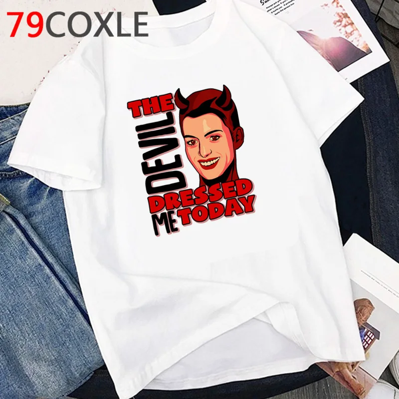 Satan Horror T Shirt Women Demon Death Scary Devil Funny T-shirt Satanism  Alien Grim Reaper Satanist Graphic T Shirts Female