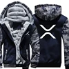 XRP (Ripple) Hoodies Men Cool Winter Thicken Wool Liner Cryptocurrency Crypto Sweatshirts Pullover 2