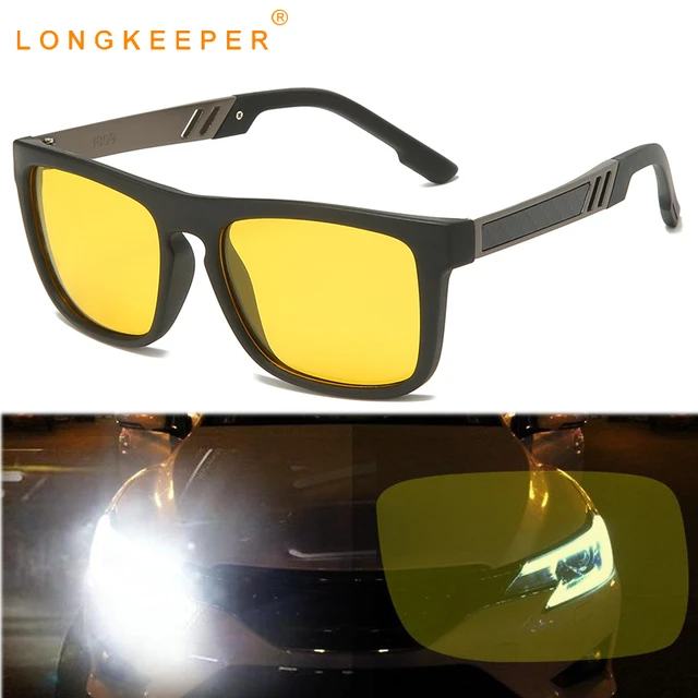 Jaune Mode Unisexe HD Jaune Lentilles Lunettes de Soleil Lunettes