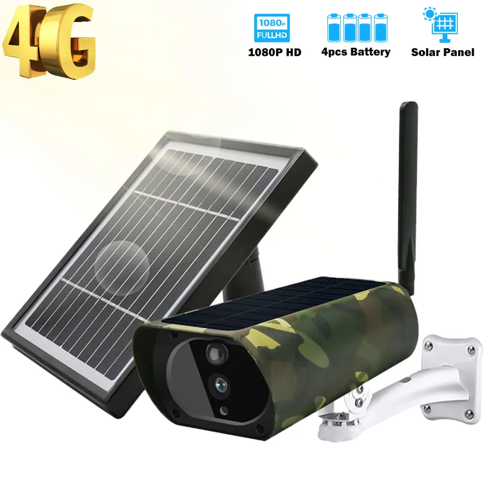 IP-камера HISMAHO 3G 4G с сим-картой уличная 1080P домашняя камера видеонаблюдения