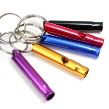 1 PCS Survival Whistle Multifunctional Small Size Aluminum Alloy Outdoor EDC Camping Hunting Tools Mini Whistles creeper outdoor aluminum alloy survival whistle white silver