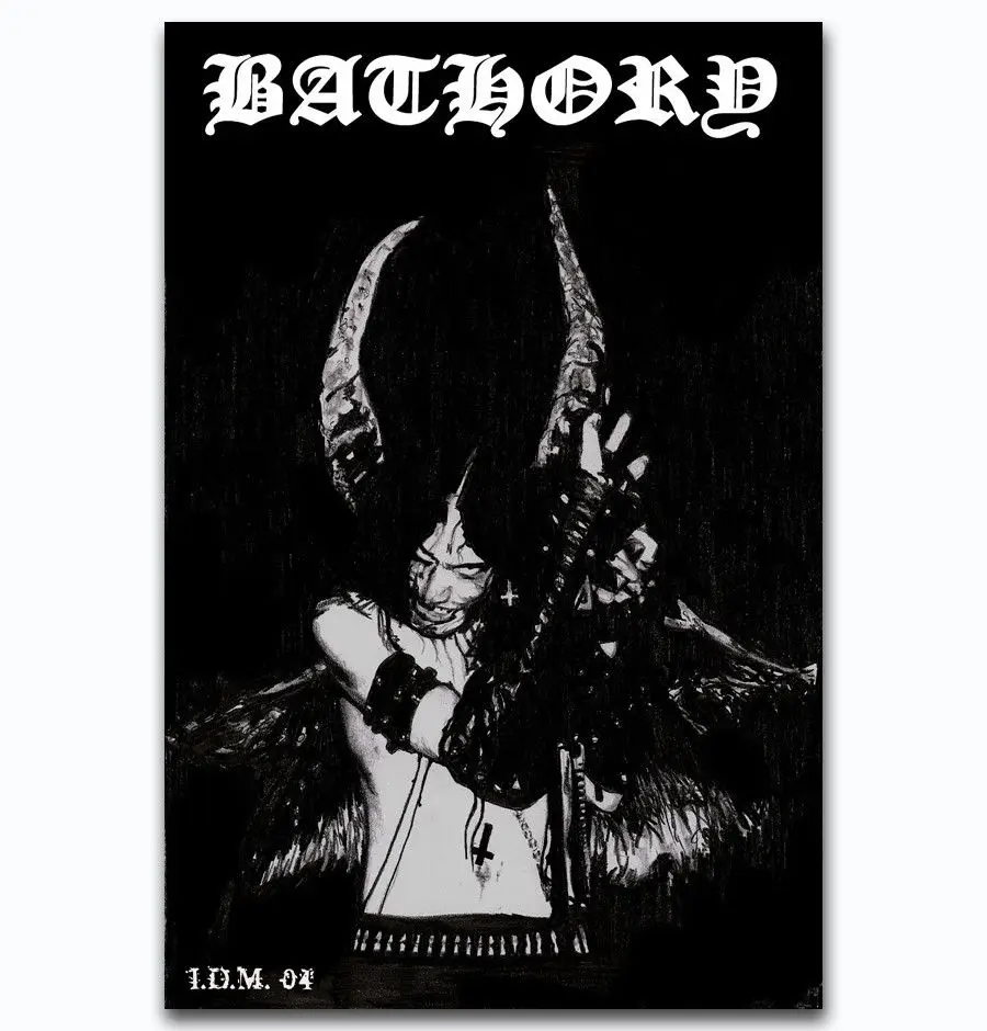 New Bathory Quorthon Heavy Metal Music Band-Silk Art Poster Wall Sicker Decoration Gift