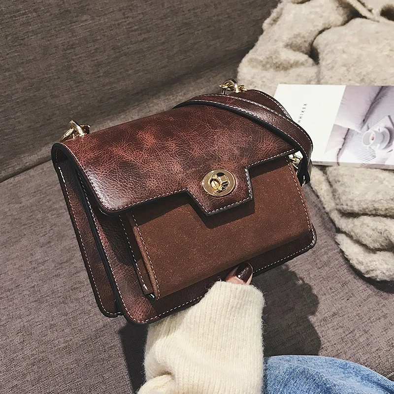 

Small bag female 2019 new Korean version of the wild autumn and winter Messenger bag fashion retro chain shoulder bag