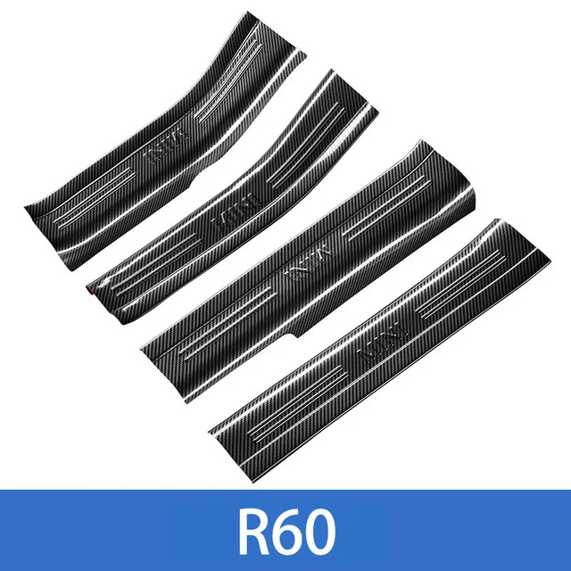 Carbon pattern-R60 Авто защита от царапин полоса порог автомобиля Наклейка для MINI Cooper F54 F55 F56 F60 R60 Автомобиль Стайлинг модификация - Название цвета: Carbon pattern-R60