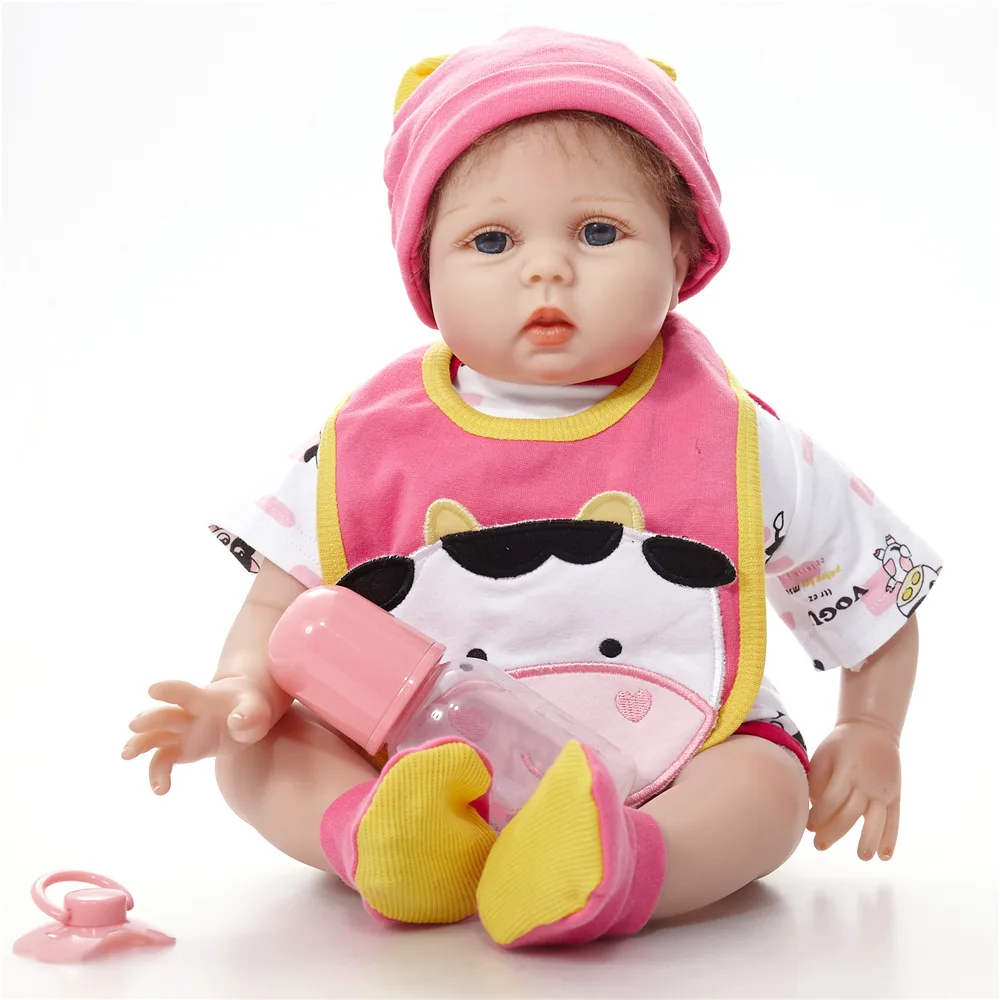 2" 55 см Reborn куклы экшн-фигурка игрушки мягкая ткань тело Reborn Baby Doll детские игрушки принцесса образование Brinquedos