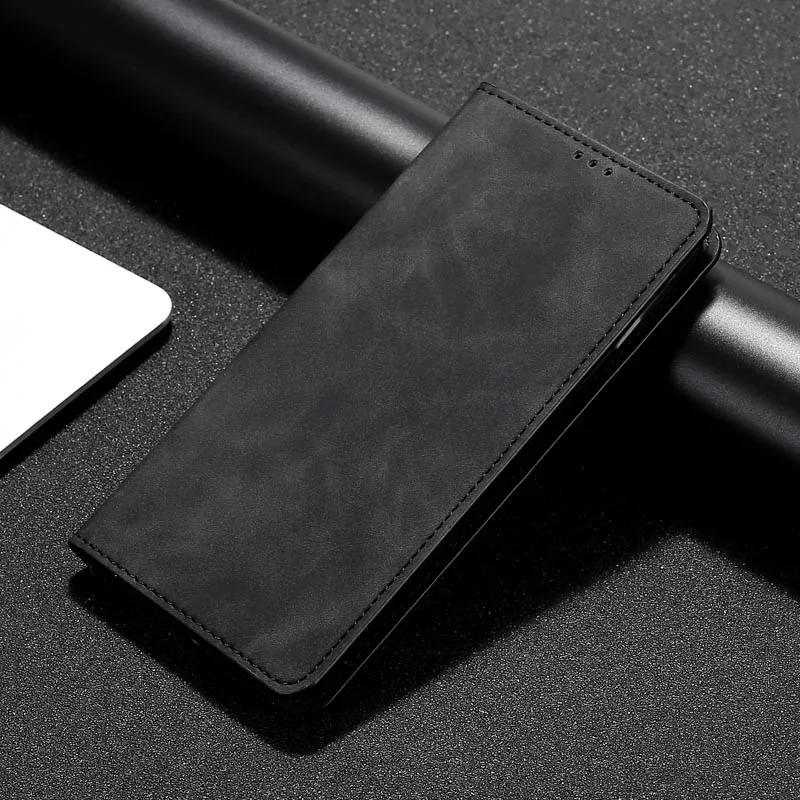 Black Кожаный чехол с откидной крышкой для Google Pixel 2 3 3A 3lite 4 XL Магнитный деловой простой стильный мягкий чехол для телефона - Цвет: Black
