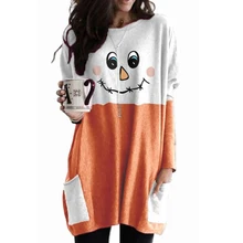 Best Offers VICABO Women Tops 2020 Christmas T Shirt Long Sleeve O-neck Pockets Casual Snowman Print Female Shirts Best Offers VICABO Women Tops 2020 Christmas T Shirt Long Sleeve O-neck Pockets Casual Snowman Print Female Shirts