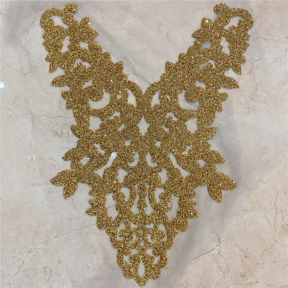 New design Motif Hot Fix Rhinestones Embellishment Iron on DIY Patches Sewing Supplies craft